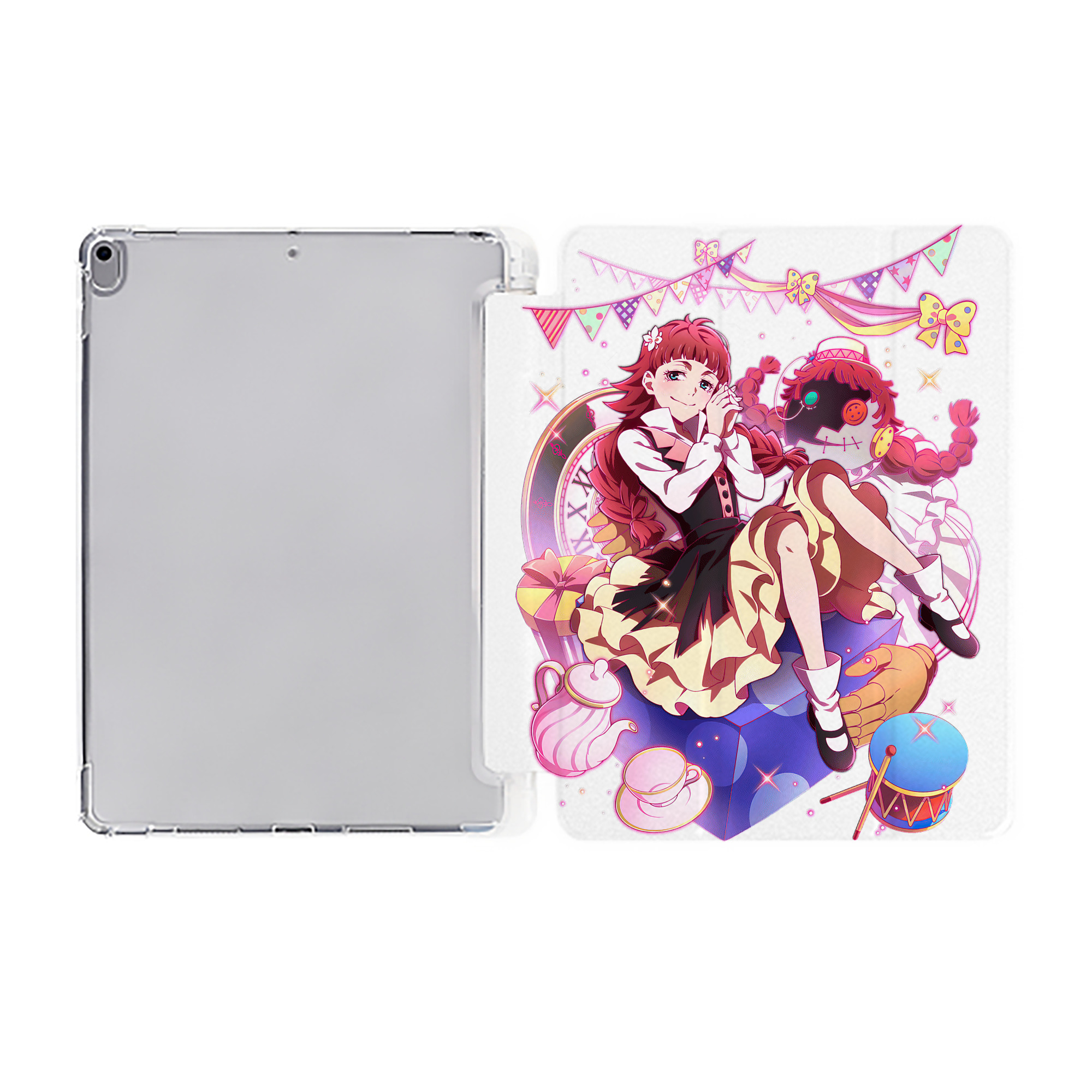 （画像用） 文豪ストレイドッグス Bungo Stray Dogs IPad ケース ペン収納付き 三つ折りスタンド PUレザー×シリコン 対応機種9.5/10.5/10.9インチ